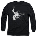 Elvis Presley Black&White Guitarman Long Sleeve T-Shirt