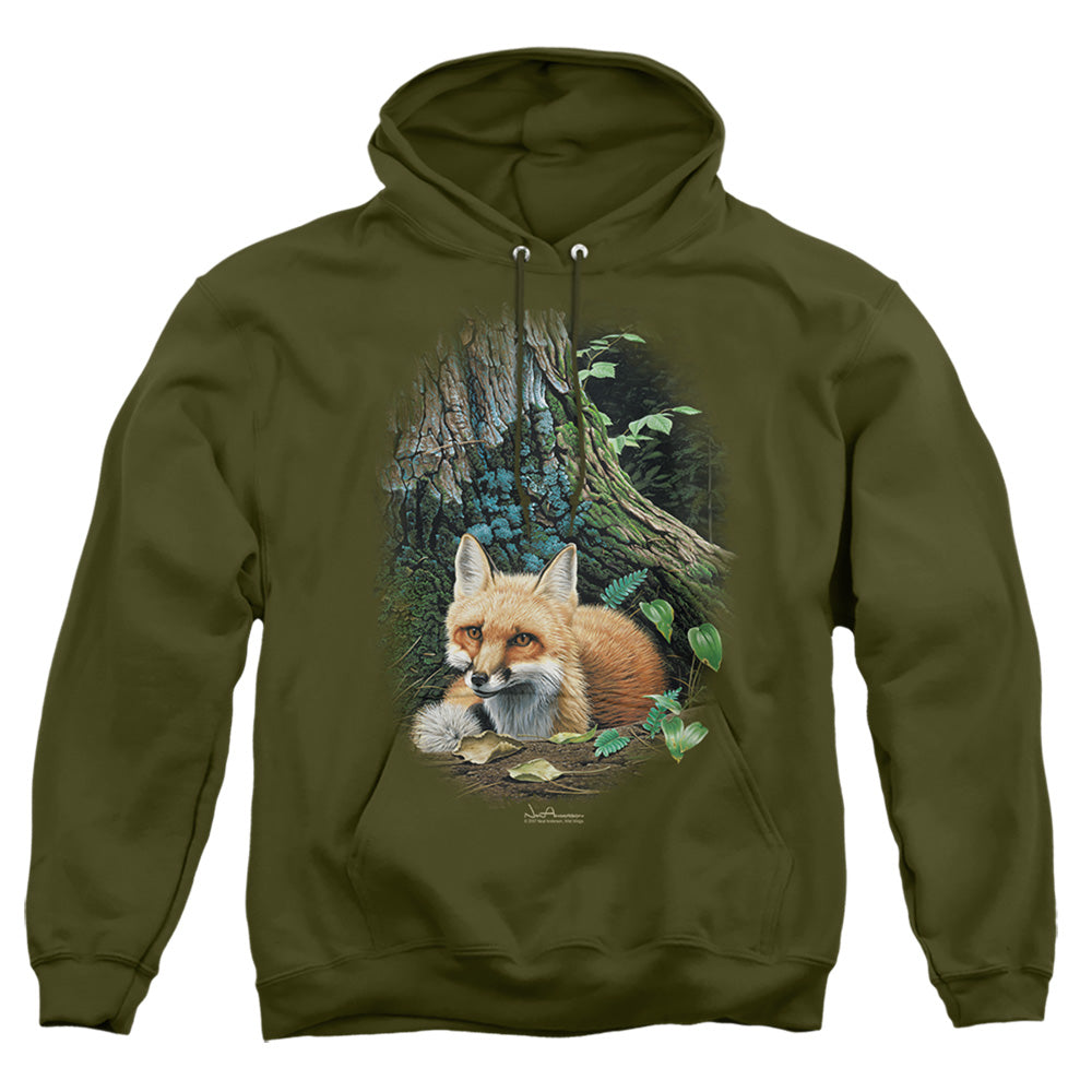 Wild Wings Cozy Retreat Red Fox Pullover Hoodie