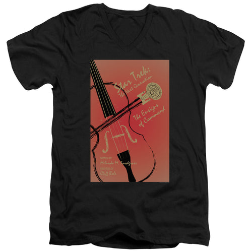 Star Trek The Ensigns of Command Black V-Neck T-Shirt