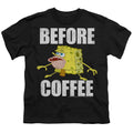 Spongebob Squarepants Before Coffee Meme Youth/Toddler T-Shirt