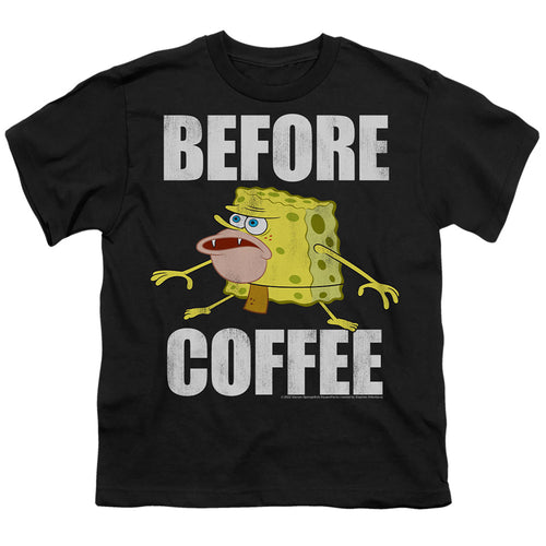 Spongebob Squarepants Before Coffee Meme Youth/Toddler T-Shirt
