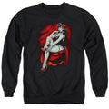 Zombie Pinup Red Crewneck Sweatshirt