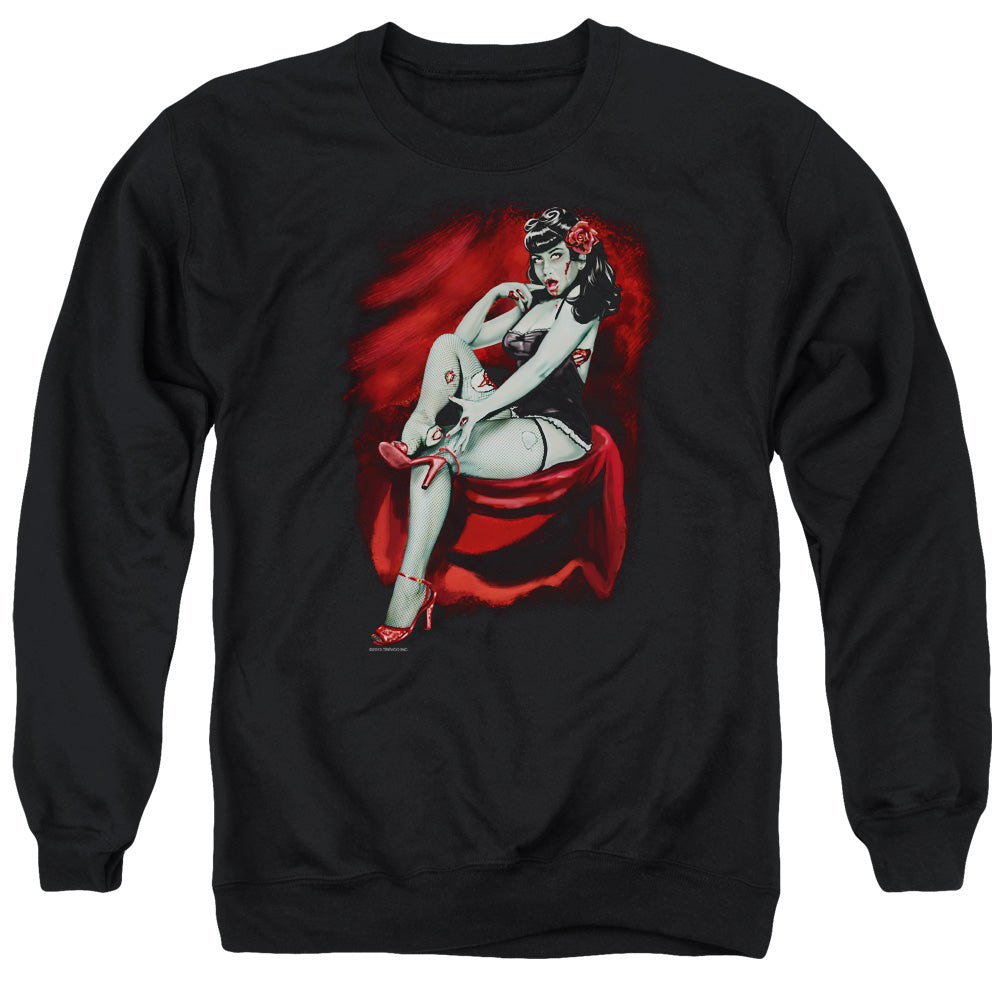 Zombie Pinup Red Crewneck Sweatshirt