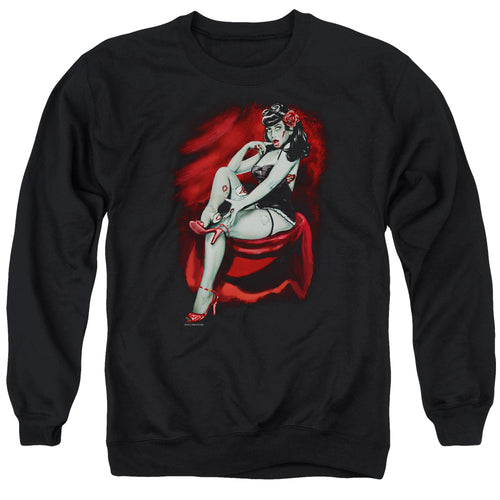 Zombie Pinup Red Crewneck Sweatshirt