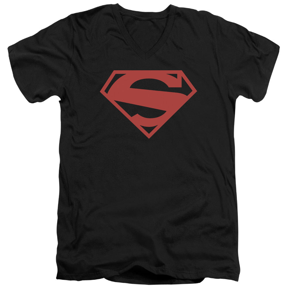 Superman 52 Red Block V-Neck T-Shirt