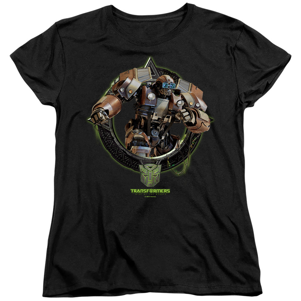 Transformers Wheeljack Circle Frame Womens T-Shirt