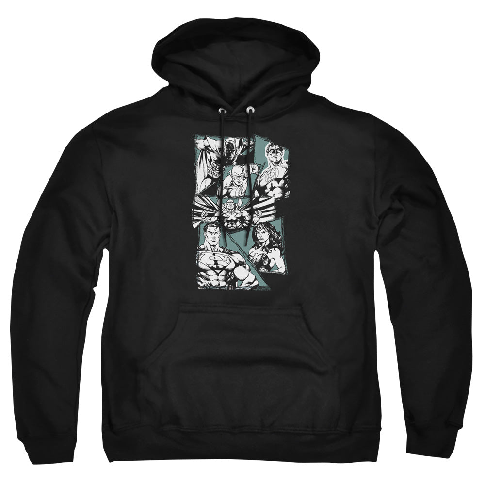 Justice League A Mighty League Pullover Hoodie