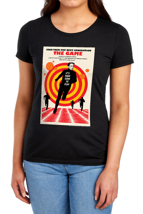 Star Trek The Game Black Womens T-Shirt