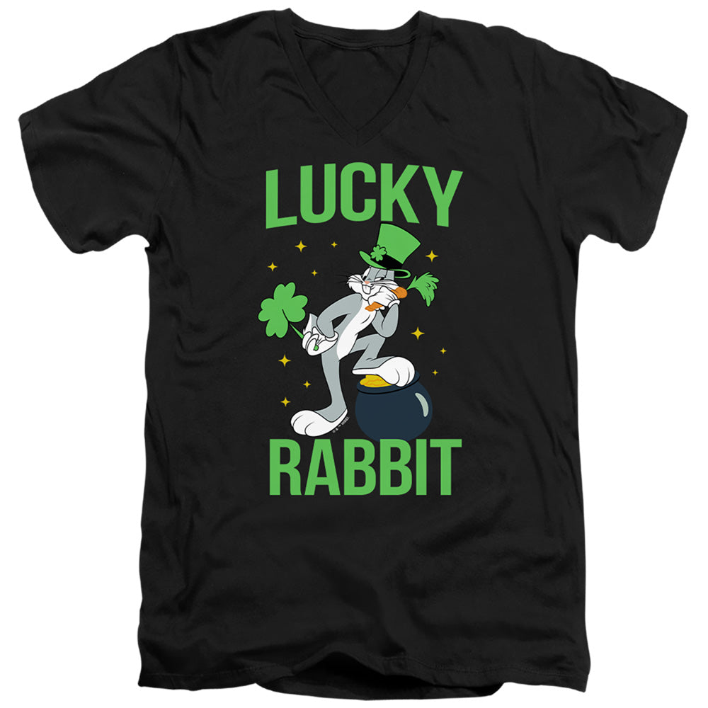 Looney Tunes Bugs Bunny St. Patrick'S Lucky Rabbit V-Neck T-Shirt