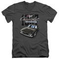 Chevy Classic Camaro Graphite V-Neck T-Shirt