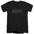 US Army Distressed Letters V-Neck T-Shirt
