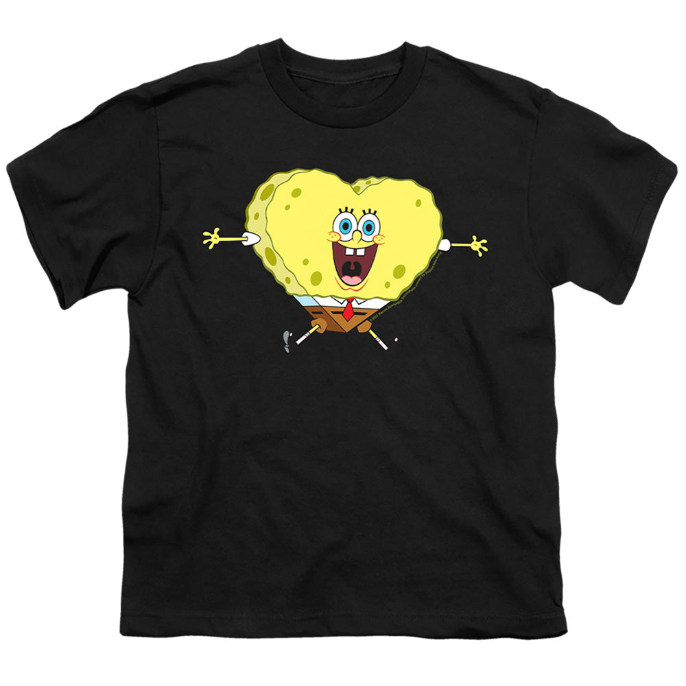Spongebob Squarepants Valentine's Day Heart-shaped Sponge Youth/Toddler T-Shirt