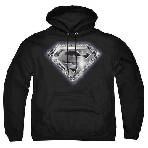 Superman Bling Shield Pullover Hoodie
