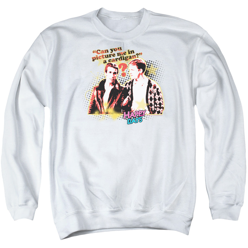 Happy Days No Cardigans Crewneck Sweatshirt