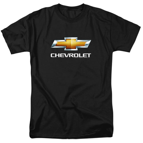 Chevy Bowtie Stacked Black T-Shirt
