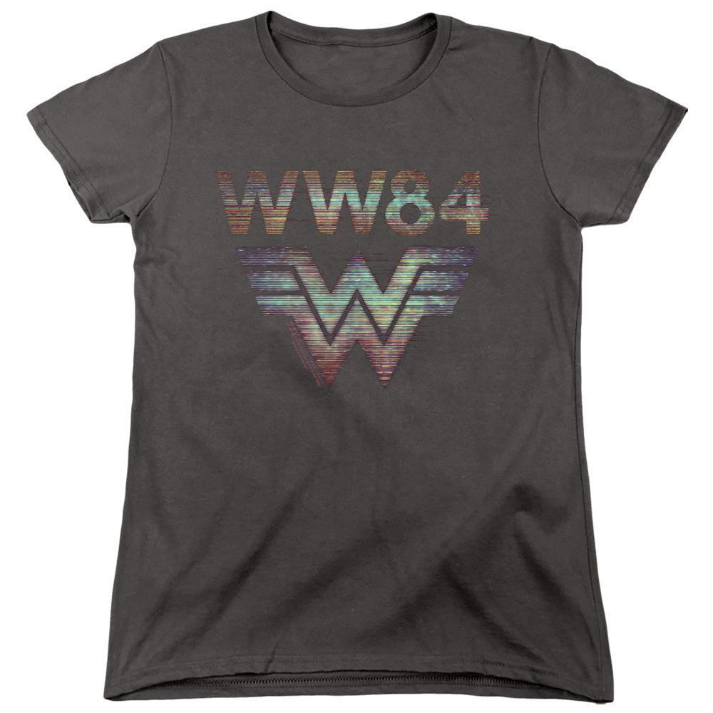 Wonder Woman 1984 Static TV Lines Womens T-Shirt