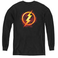 Justice League Flash Title Youth Long Sleeve T-Shirt