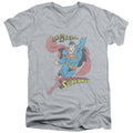Superman On the Job V-Neck T-Shirt