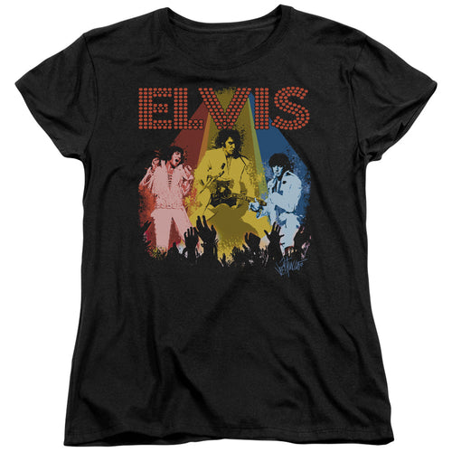 Elvis Presley Vegas Remembered Womens T-Shirt