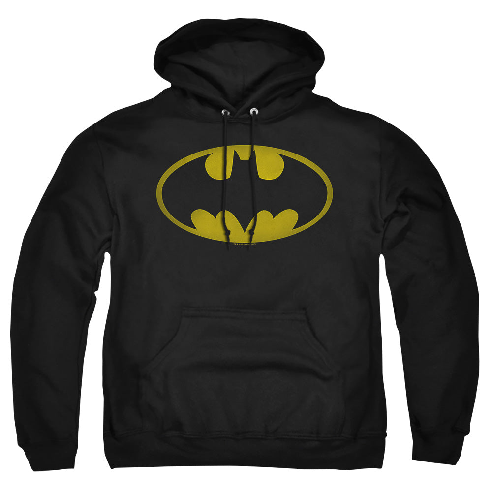 Batman Washed Bat Logo Pullover Hoodie
