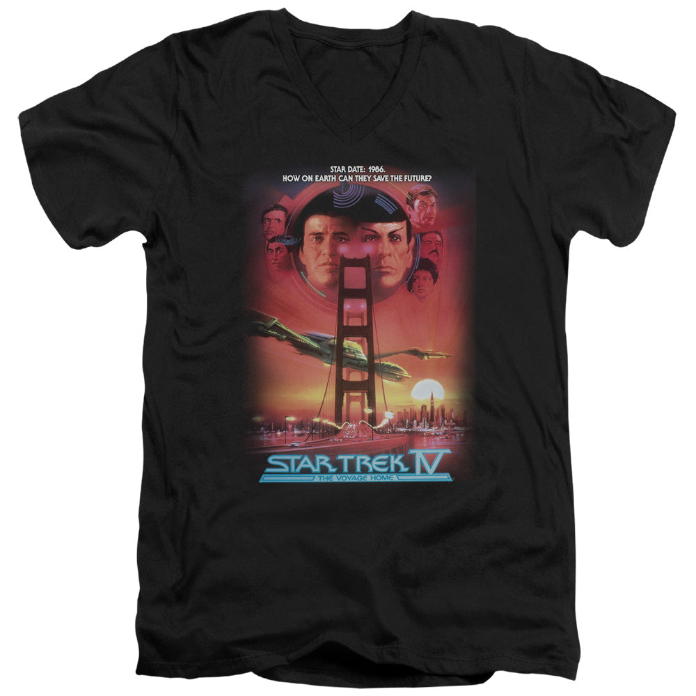 Star Trek The Voyage Home Poster V-Neck T-Shirt