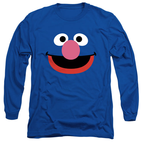 Sesame Street Grover Face Long Sleeve T-Shirt