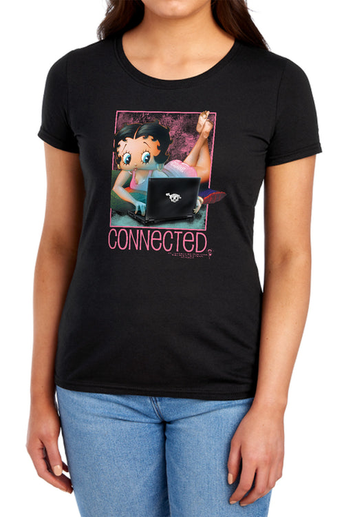 Betty Boop Connected Womens T-Shirt