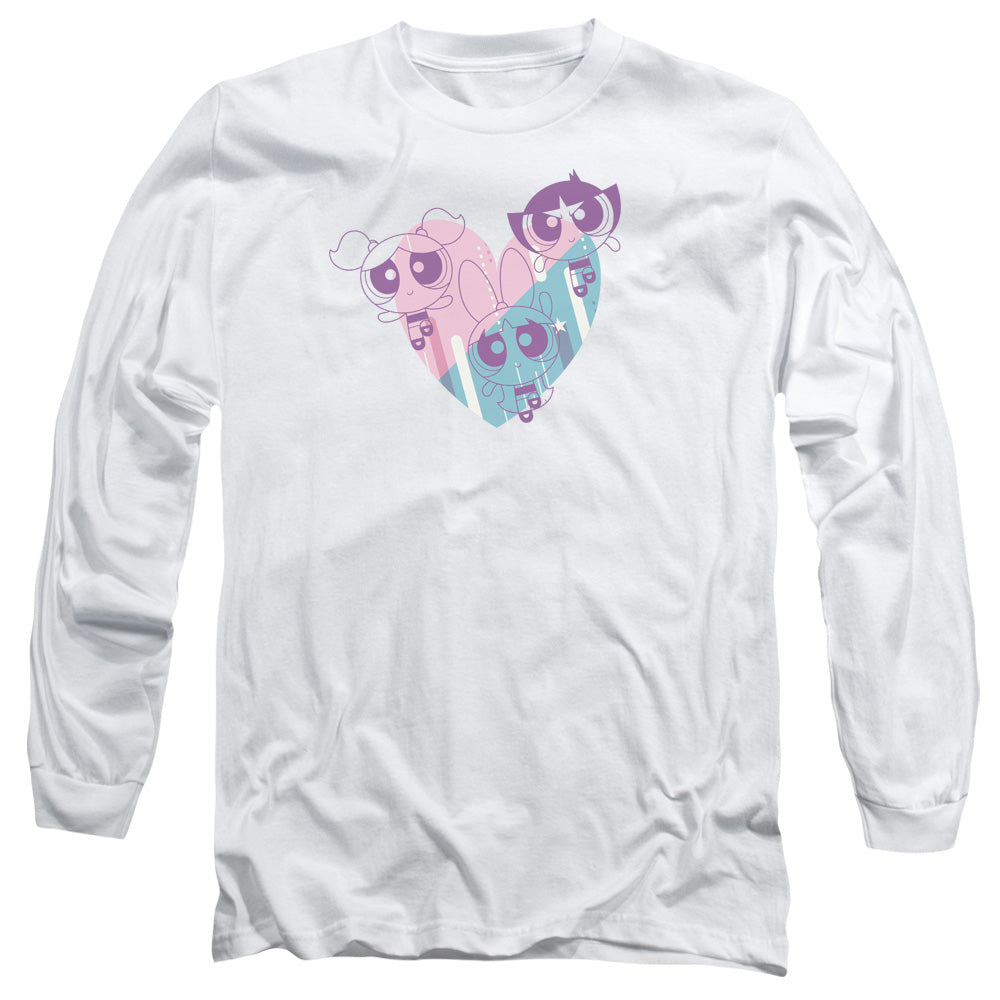 The Powerpuff Girls Pastel Heart Long Sleeve T-Shirt