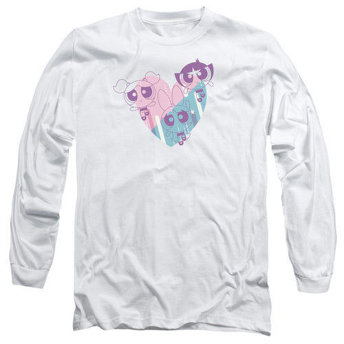The Powerpuff Girls Pastel Heart Long Sleeve T-Shirt