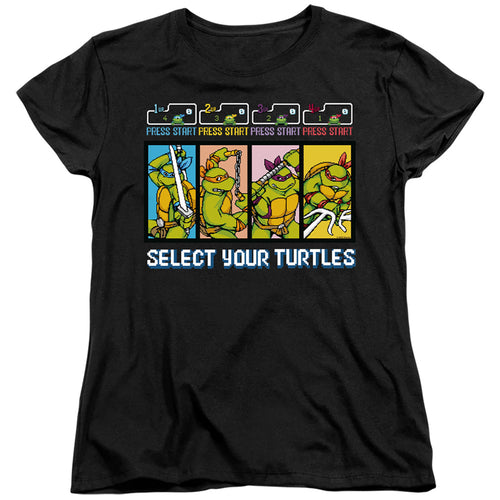 Teenage Mutant Ninja Turtles Select Your Turtles Womens T-Shirt