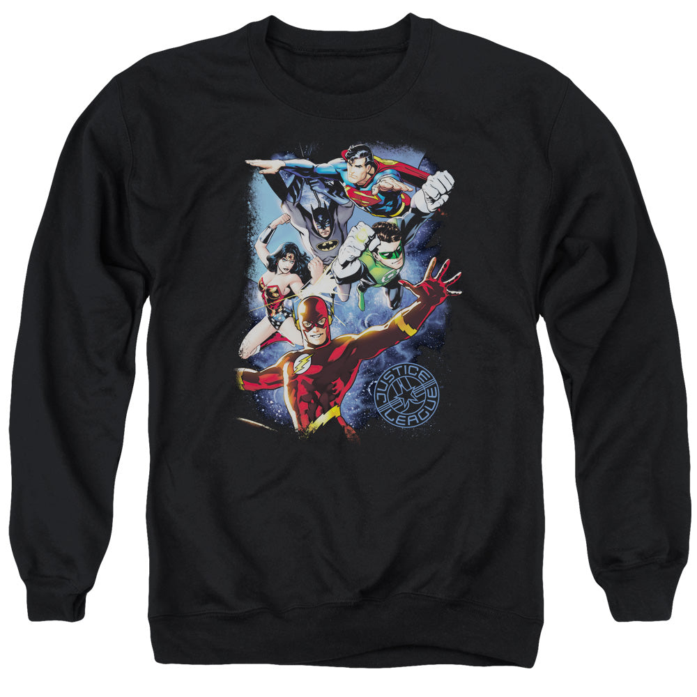 Justice League Galactic Attack Color Crewneck Sweatshirt