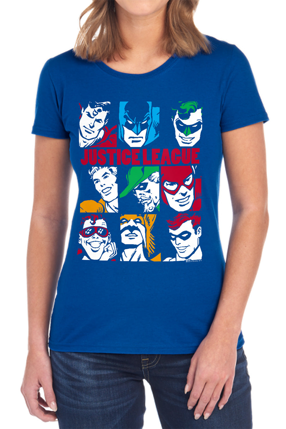 DC Comics Nine Blocks Of Justice Womens T-Shirt