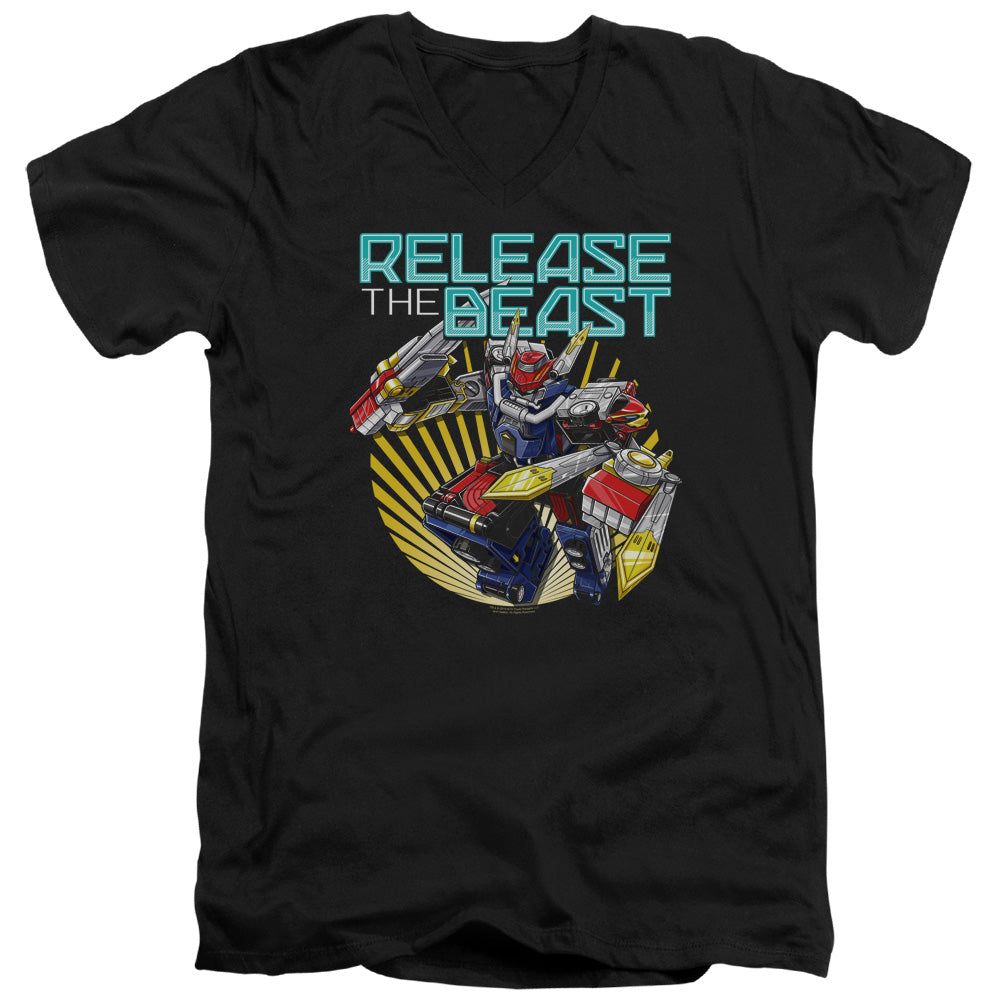 Power Rangers: Beast Morphers Beast Release V-Neck T-Shirt