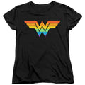DC Comics Wonder Woman Rainbow Womens T-Shirt