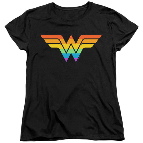 DC Comics Wonder Woman Rainbow Womens T-Shirt