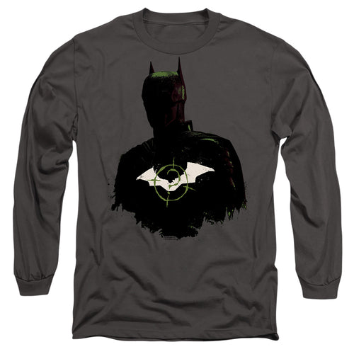 The Batman Silhouette with Riddler Logo Long Sleeve T-Shirt