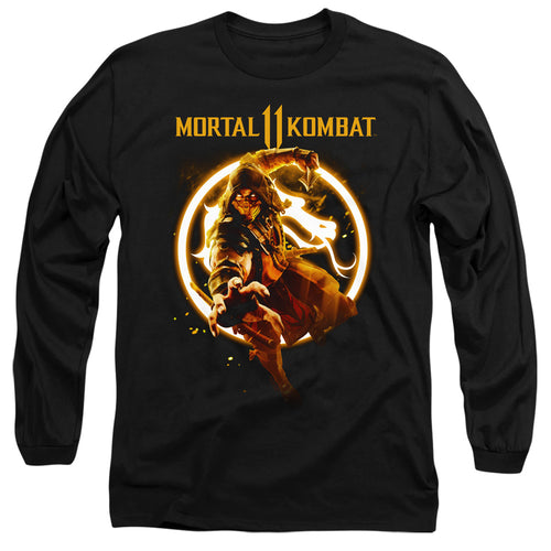 Mortal Kombat 11 Scorpion Flames Long Sleeve T-Shirt