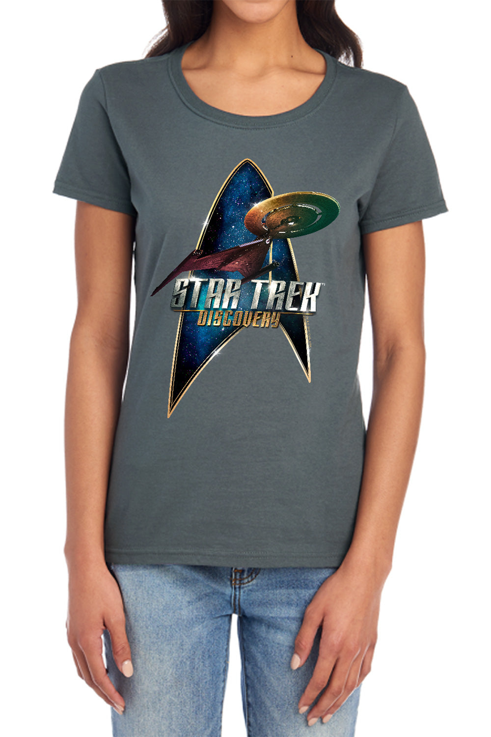 Star Trek Discovery Deco Womens T-Shirt
