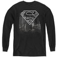 Superman Skyline Youth Long Sleeve T-Shirt