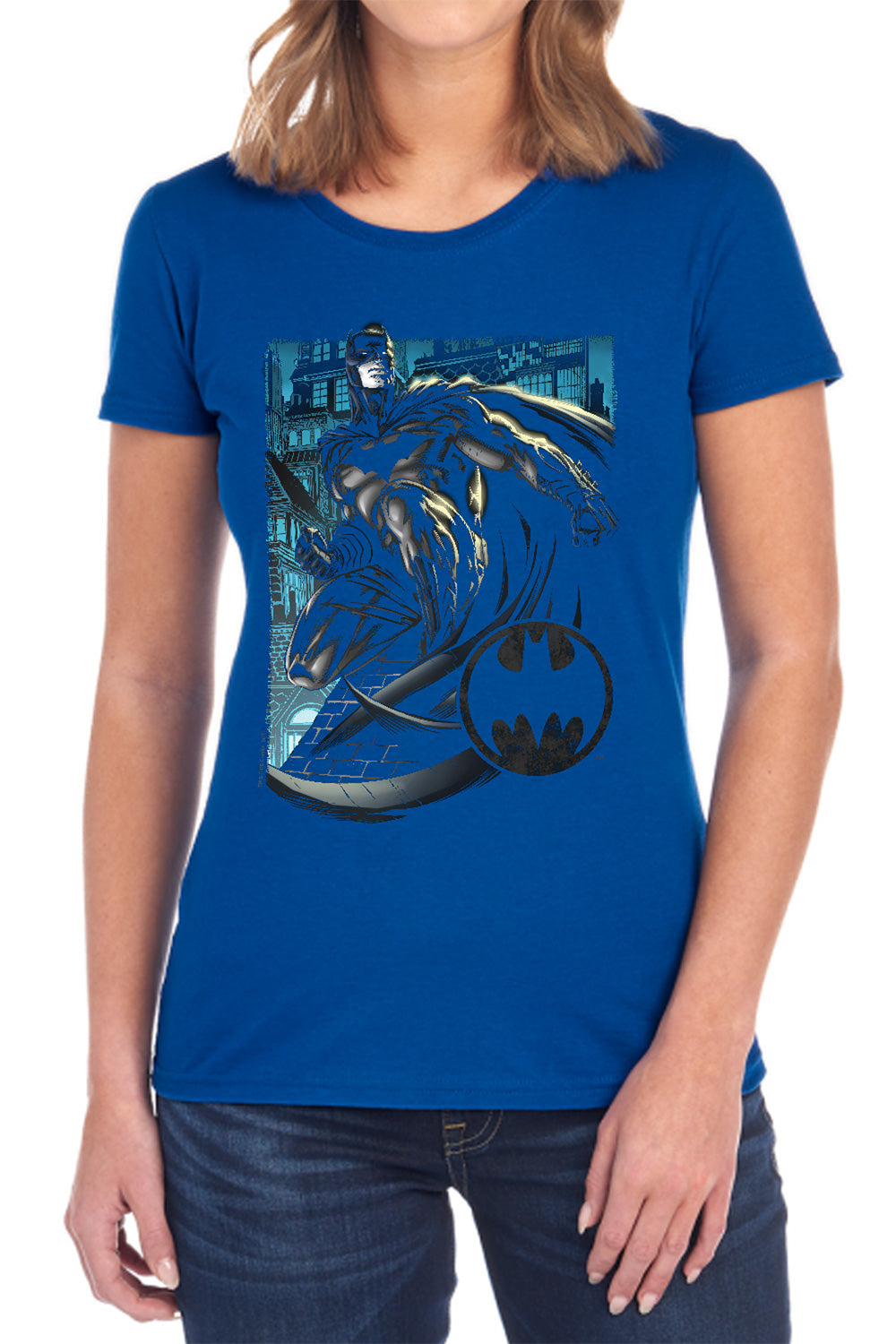 Batman Knight Falls In Gotham Womens T-Shirt