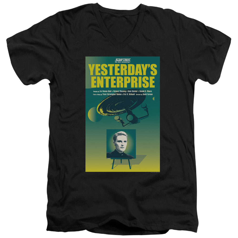 Star Trek Yesterday's Enterprise Black V-Neck T-Shirt