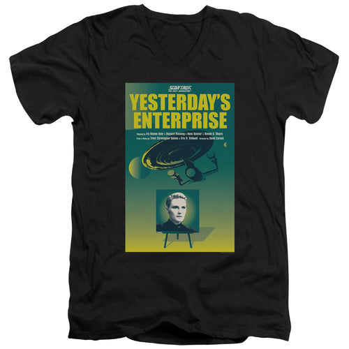 Star Trek Yesterday's Enterprise Black V-Neck T-Shirt