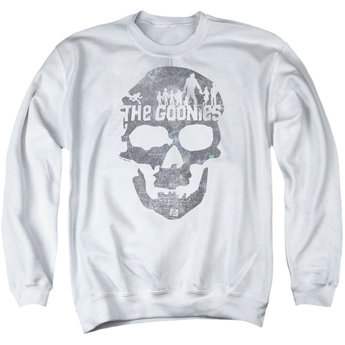 The Goonies Skull Silhouettes White Crewneck Sweatshirt