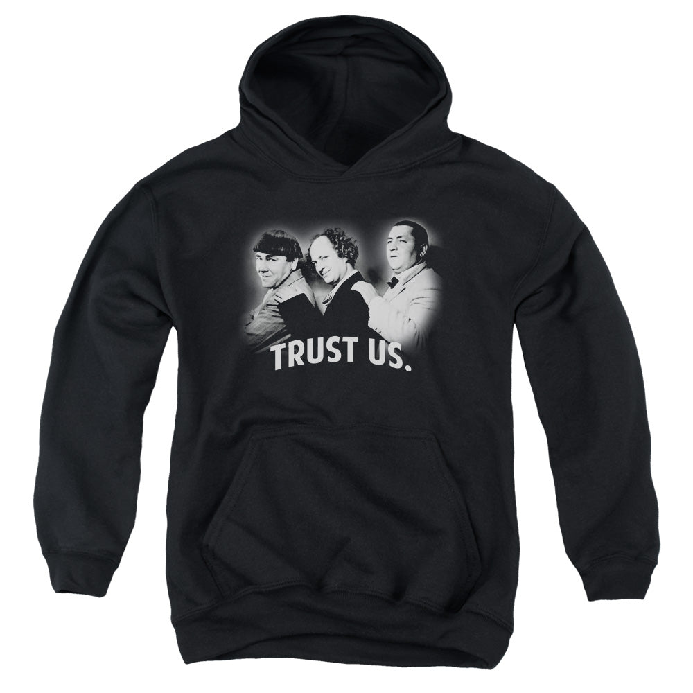 The Three Stooges Trust Us Youth Hoodie
