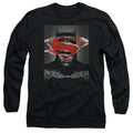 Batman v Superman Batman Poster Long Sleeve T-Shirt