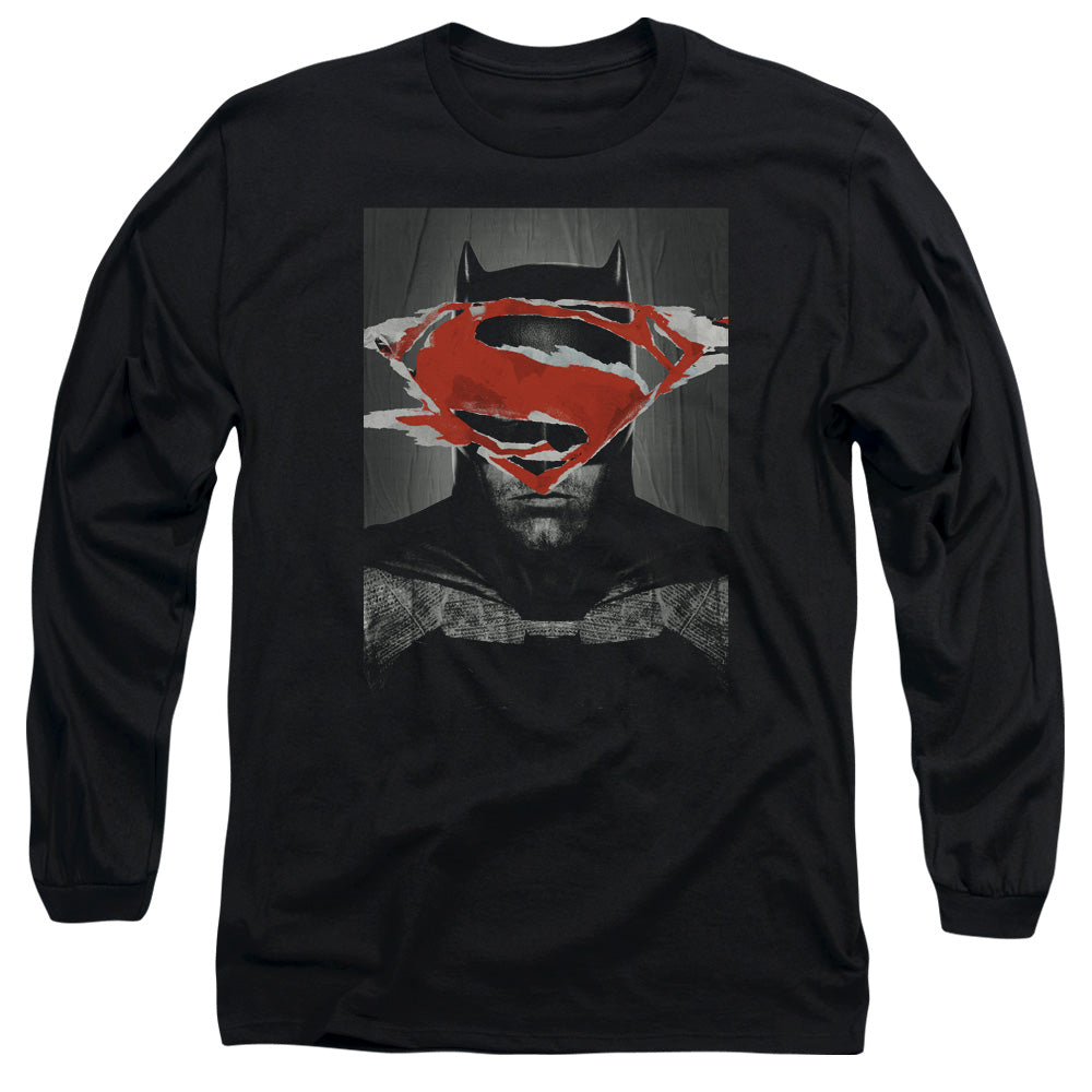 Batman v Superman Batman Poster Long Sleeve T-Shirt