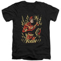 Justice League Flash Flare V-Neck T-Shirt