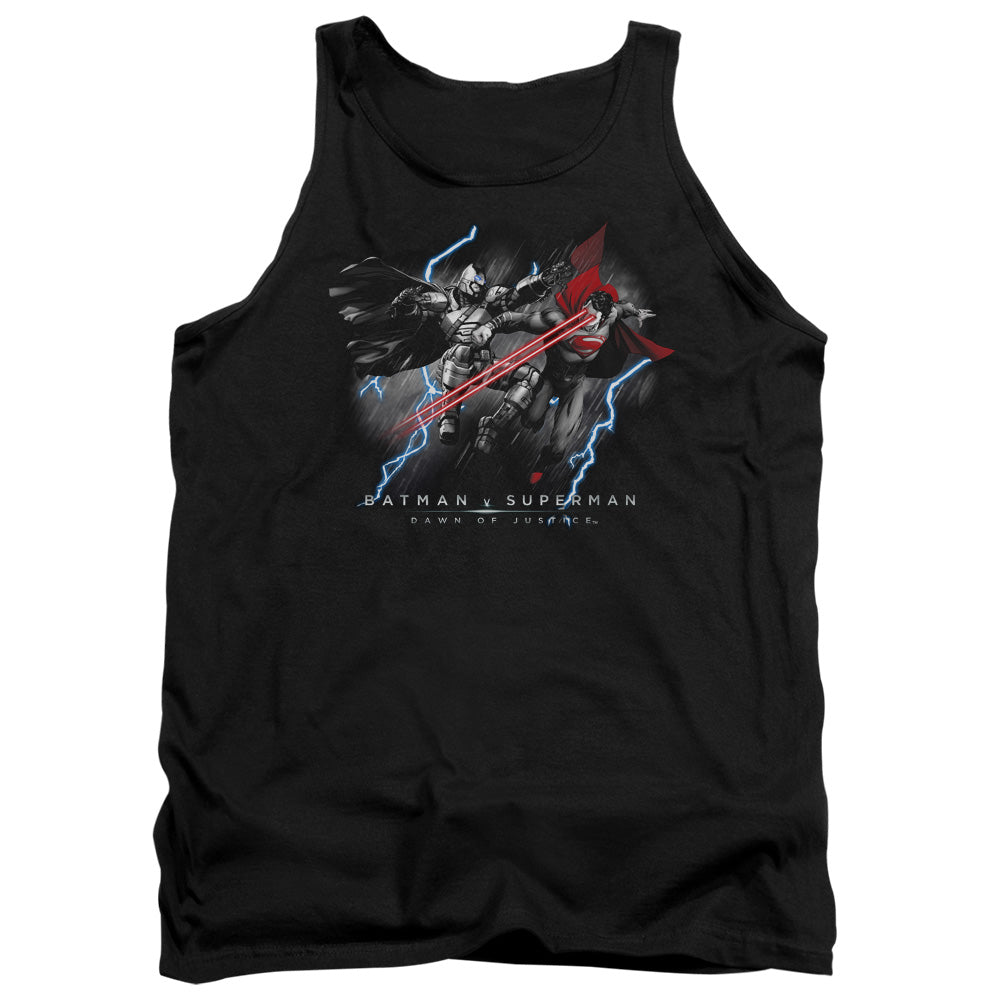 Batman v Superman Lightniing V Heat Vision Tank Top