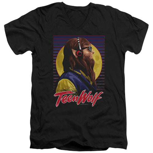 Teen Wolf Headphone Wolf V-Neck T-Shirt