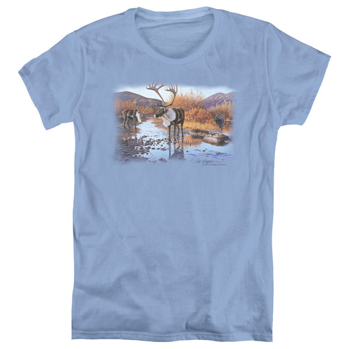 Wild Wings Accidental Ambush Caribou Womens T-Shirt